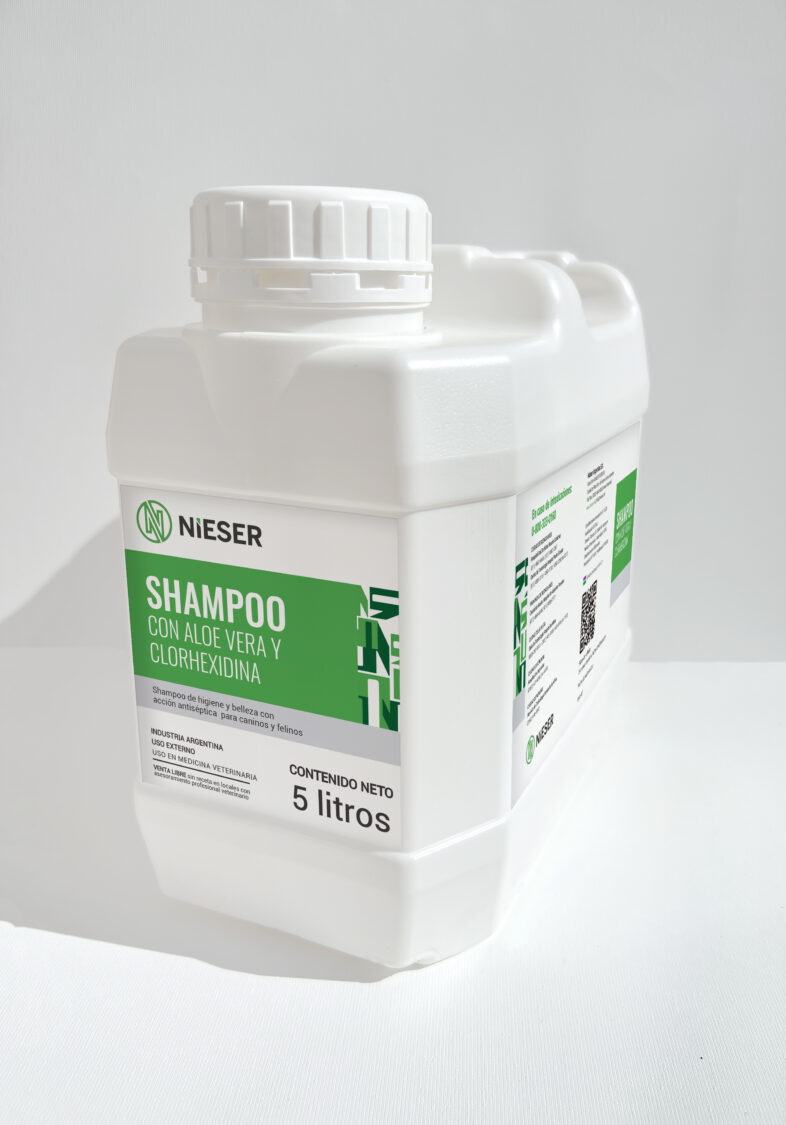 SHAMPOO CON ALOE VERA Y CLORHEXIDINA